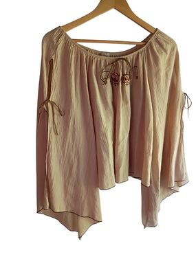 EUC Ponny Tail Boho Blouse Size Large
